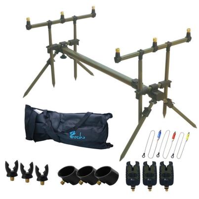 【送料無料！】鯉釣りロッドホルダー カープ ロッドポッド 3ロッド用【新品】_1