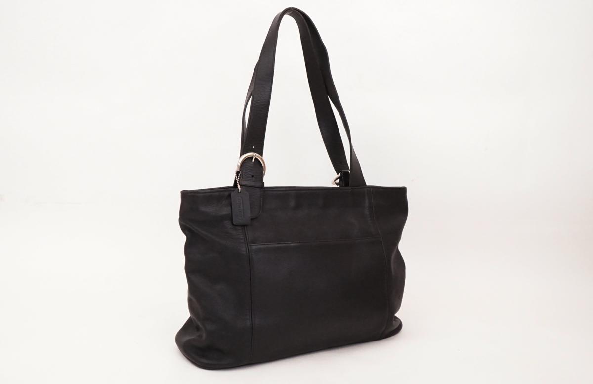 COACH コーチ レザー トートバッグ 4155 ブラック 超美品」オールド 