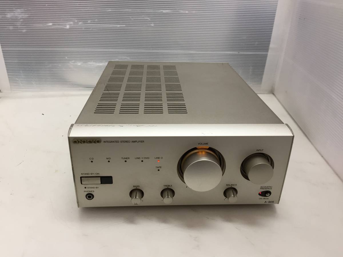 赤字超特価，100%新品 ONKYO アンプ A-905 品B-1(ONKYO)｜売買されたオークション情報、yahooの商品情報をアーカイブ公開 - オークファン ONKYO