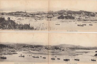 正規品，お得 朝鮮仁川港全景 パノラマ絵葉書2 計4枚 仁川渋川絵葉書店 戦前 モノクロ(風景、自然)｜売買されたオークション情報、yahooの商品情報をアーカイブ公開 - オークファン 風景、自然
