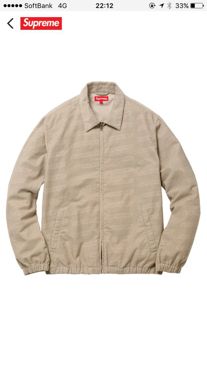 supreme embossed logo corduroy jacket シュプリーム ジャケット