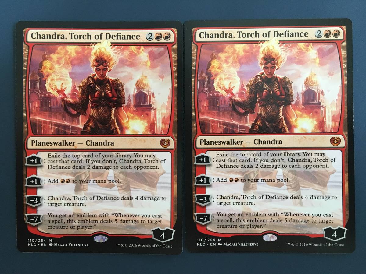 反逆の先導者、チャンドラ 英語版 2枚セット 反逆の先導者、チャンドラ MTG