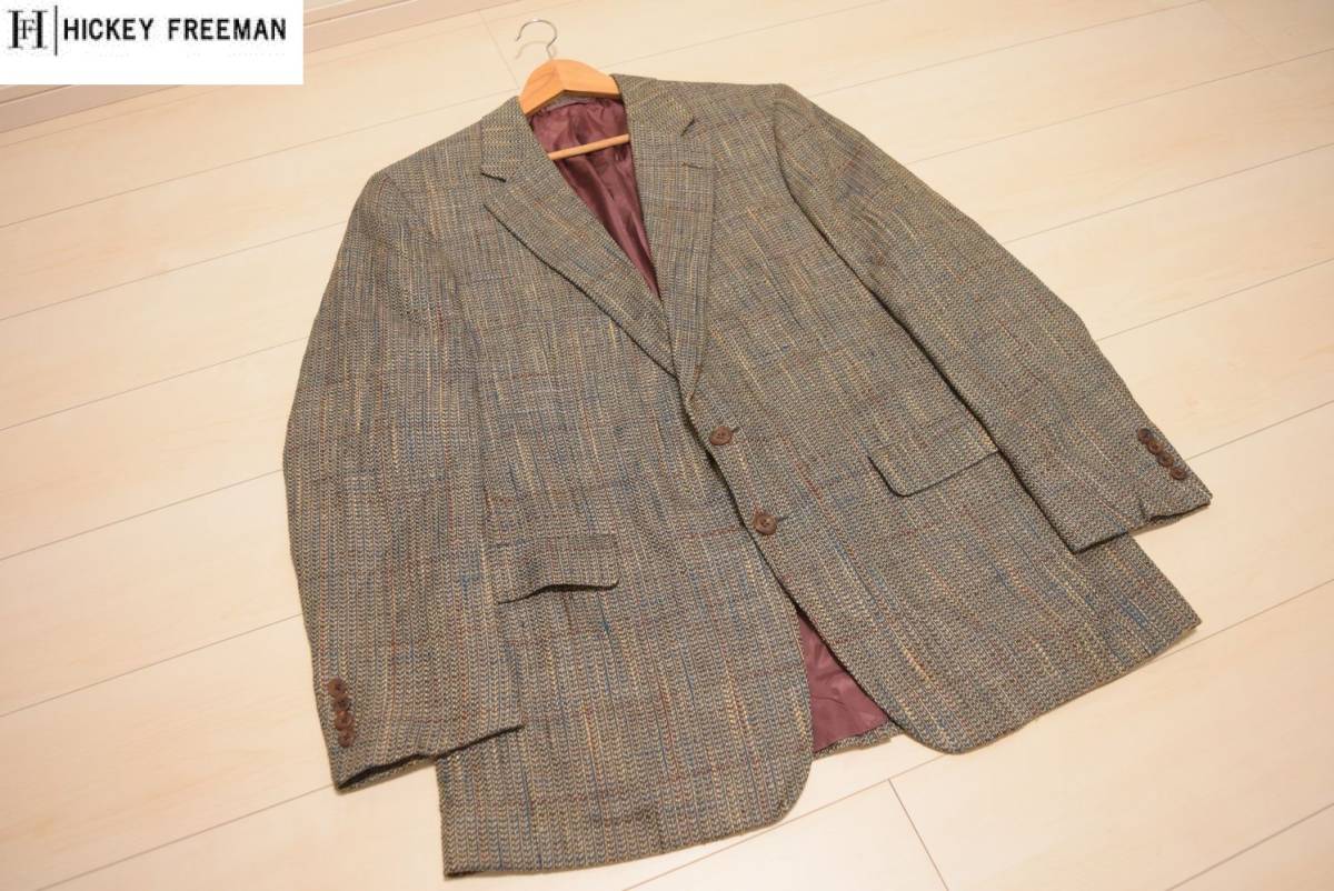 爆買い，品質保証 USA製 HICKEY FREEMAN ヒッキーフリーマン 2釦 シルク 100% ブレザー ジャケット 2XL 秋(XLサイズ以上)｜売買されたオークション情報、yahooの商品情報をアーカイブ公開 - オークファン XLサイズ以上