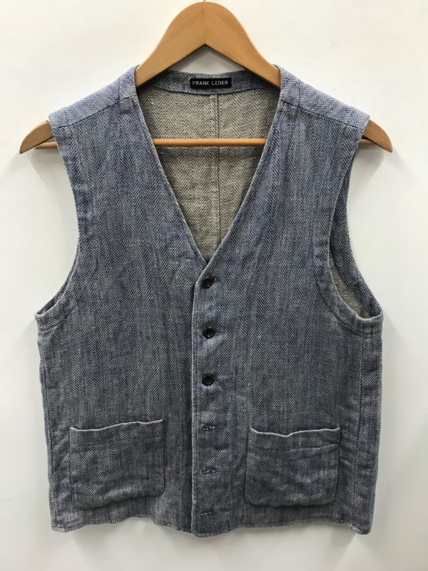 132　FRANK LEDER フランクリーダー ベスト リネン　M2481