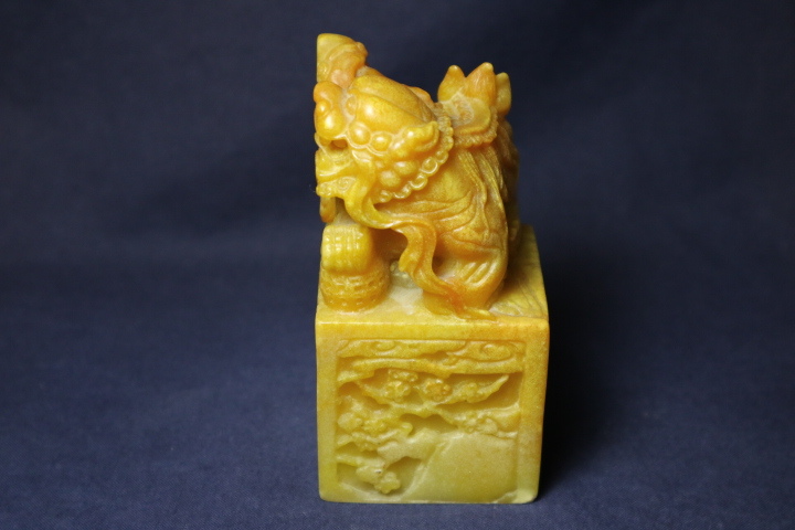 備前堂・在庫整理中国美術 印材 獅子 検中国古美術文房四宝四友田黄石