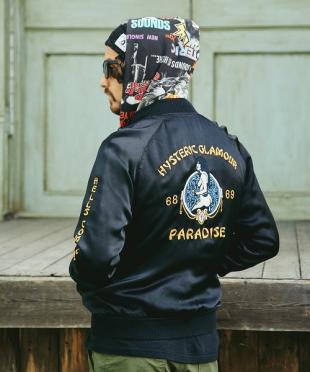 ヒステリックグラマー HYSTERIC GLAMOUR オリエンタル・ガール-ドラゴン68 PARADISE 69刺繍 スカジャン ジャケット Ｍサイズ HYSTERIC GLAMOUR | STORE ONLINE 通販