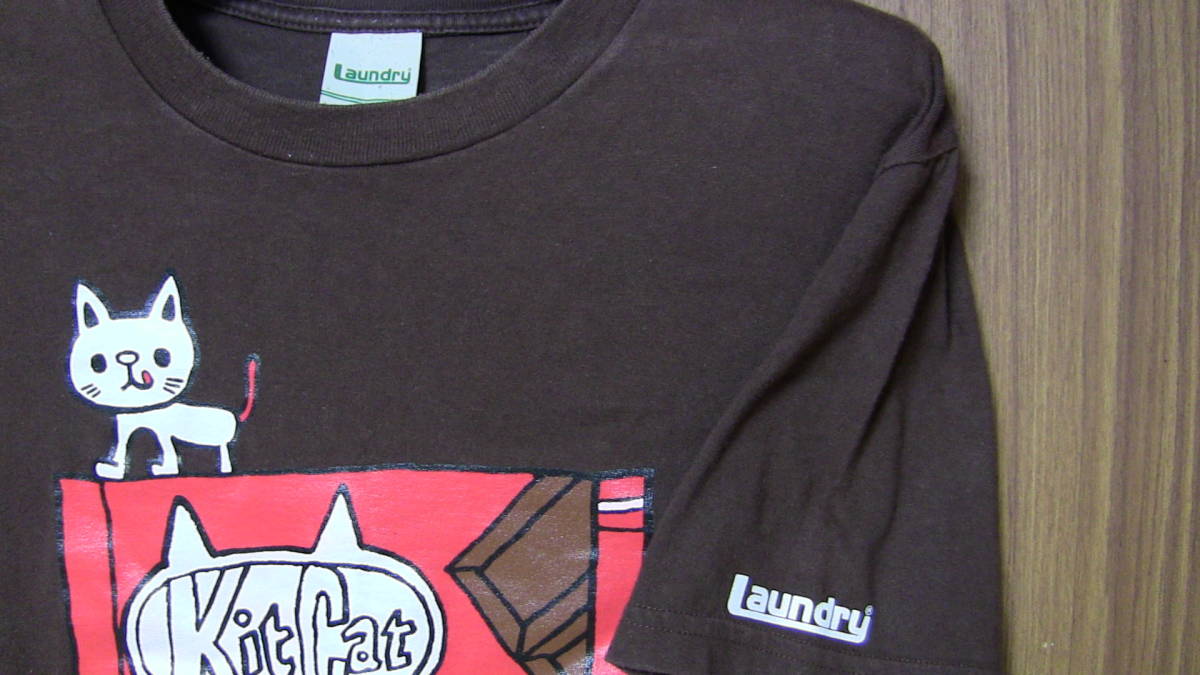 コラボ ランドリー Laundry キットキャット Kitcat 茶色系 Tシャツ Sizem 色褪せあり イラスト キャラクター 売買されたオークション情報 Yahooの商品情報をアーカイブ公開 オークファン Aucfan Com