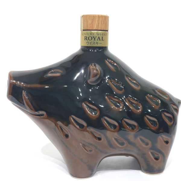 ☆古酒 SUNTORY（サントリー） ローヤル 干支ボトル 亥歳 1995年 陶器