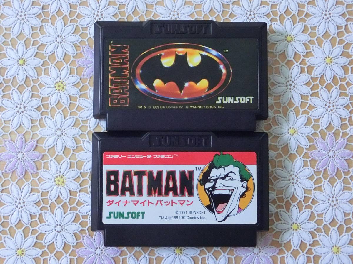 バットマン ファミコンソフト - ファミコン FC 中古 SUNSOFT 箱説付 