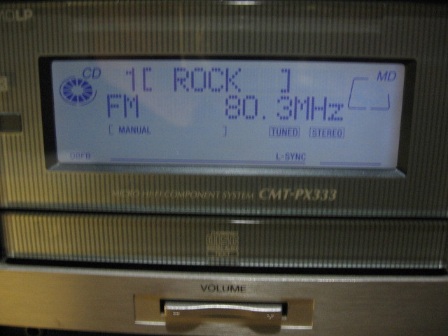 ソニー CD/MDコンポ CMT-PX333 ジャンク扱い_8
