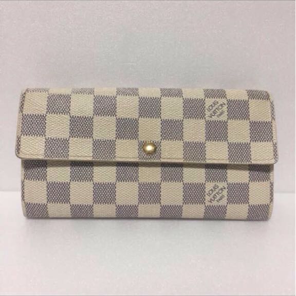 LOUIS ルイヴィトン 長財布 二つ折り ダミエ アズール ポルトフォイユ