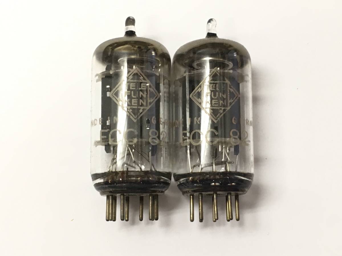 真空管 TELEFUNKEN 真空管 ECC82 12AU7 ◇ダイヤマーク付き 2本 真空管 TELEFUNKEN 真空管 ECC82 12AU7 ◇ダイヤマーク付き 2本