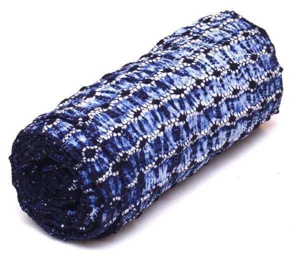  444-J 有松 鳴海絞りの反物 藍染木綿 総絞り 浴衣地 古布 リメイク素材(リメイク素材)｜売買されたオークション情報、yahooの商品情報をアーカイブ公開 - オークファン リメイク素材