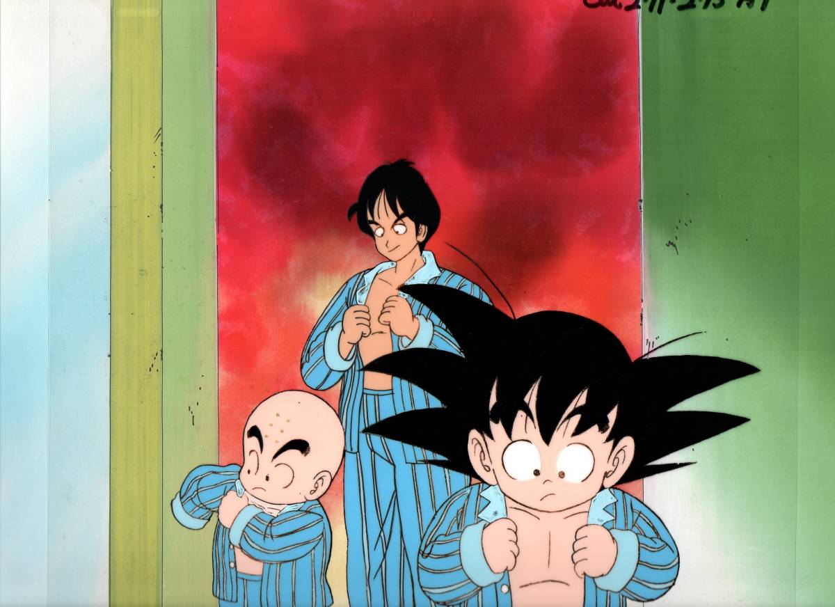 ドラゴンボール クリリン セル画 悟空 ヤムチャ初期 当時物 2枚セット 
