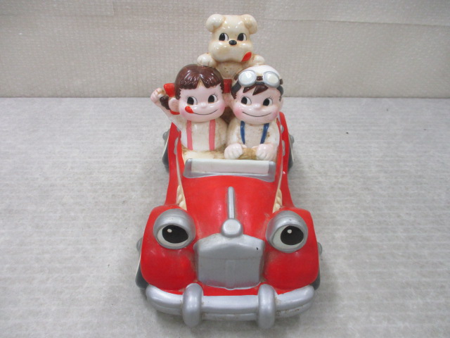 不二家 ペコちゃん 陶器 - : ペコポコハッピードライブ 置物 FUJIYA