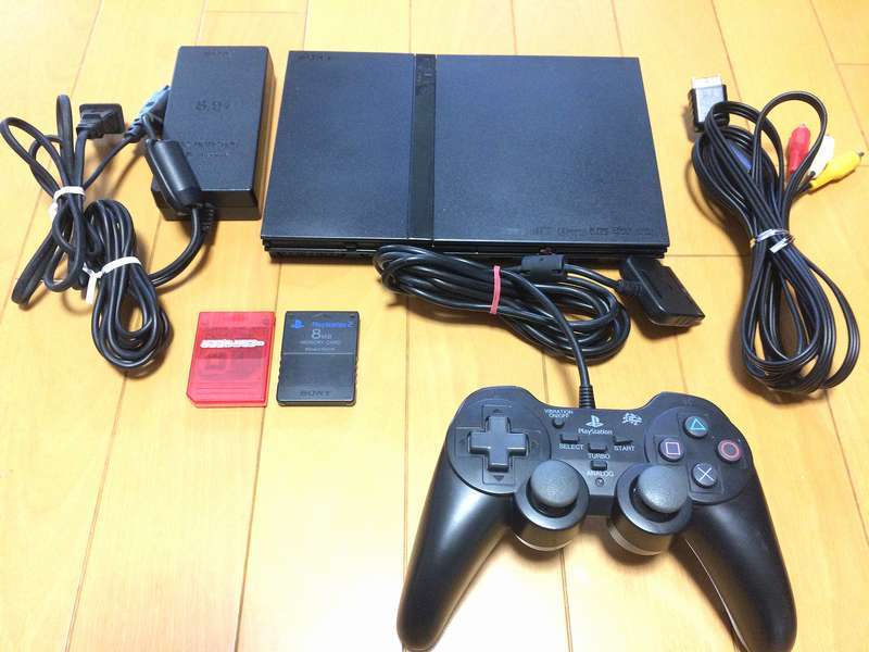 ● 薄型 PS2 完動セット● おまけソフト付 [即決有] プレイステーション2 本体 コントローラー アダプター AVケーブル SONY PlayStation 2_1