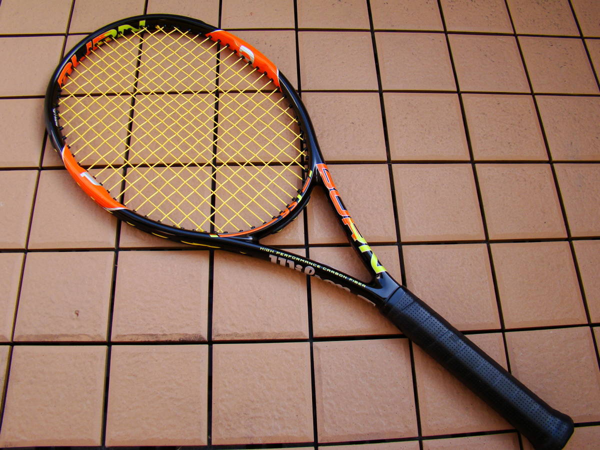 格安☆美品 WILSON BURN 95J G3 張りたて 0 Wilson ウィルソン 錦織圭