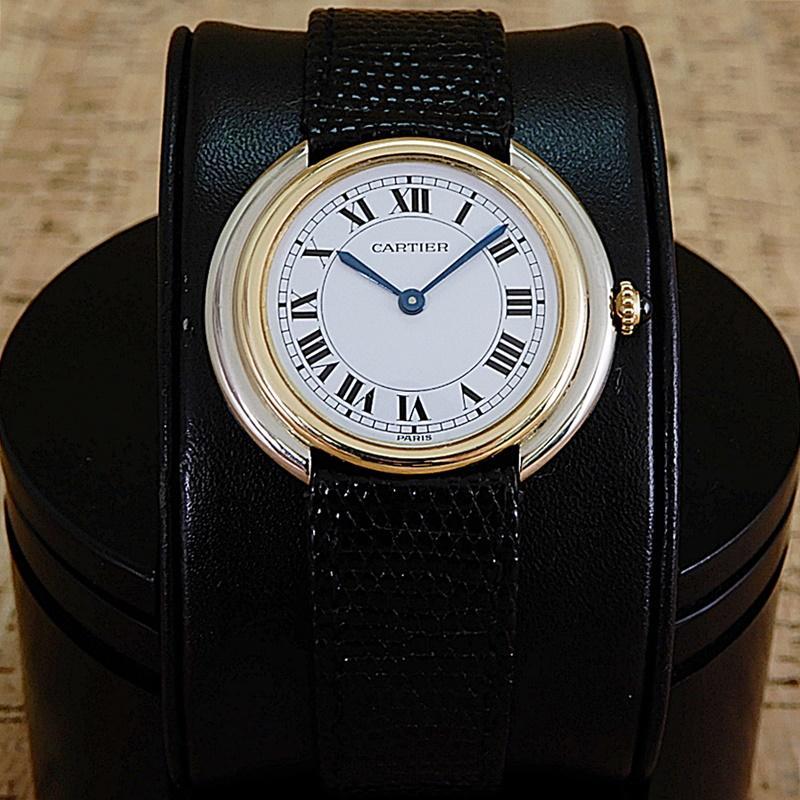 希少　Cartier　Vendome 18K　カルティエ　ヴァンドーム　コンビ　手巻き　750