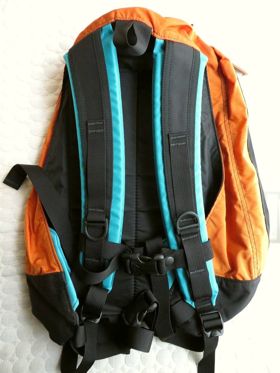 新品 未使用 展示品 GREGORY DAY PACK グレゴリー デイパック 2色使い レアカラー オレンジ カプリア(カプリブルー) USA アメリカ製 DAY Day Gregory 26L, 背囊 Action