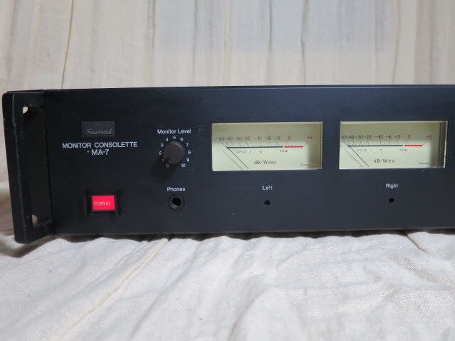 SANSUI モニターコンソレット VUメーター MA-7 動作品 レベルメーター