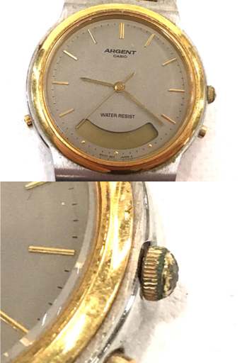電池交換済】CASIO ARG-500 クロノグラフ カシオ メンズ 腕時計 Yahoo 