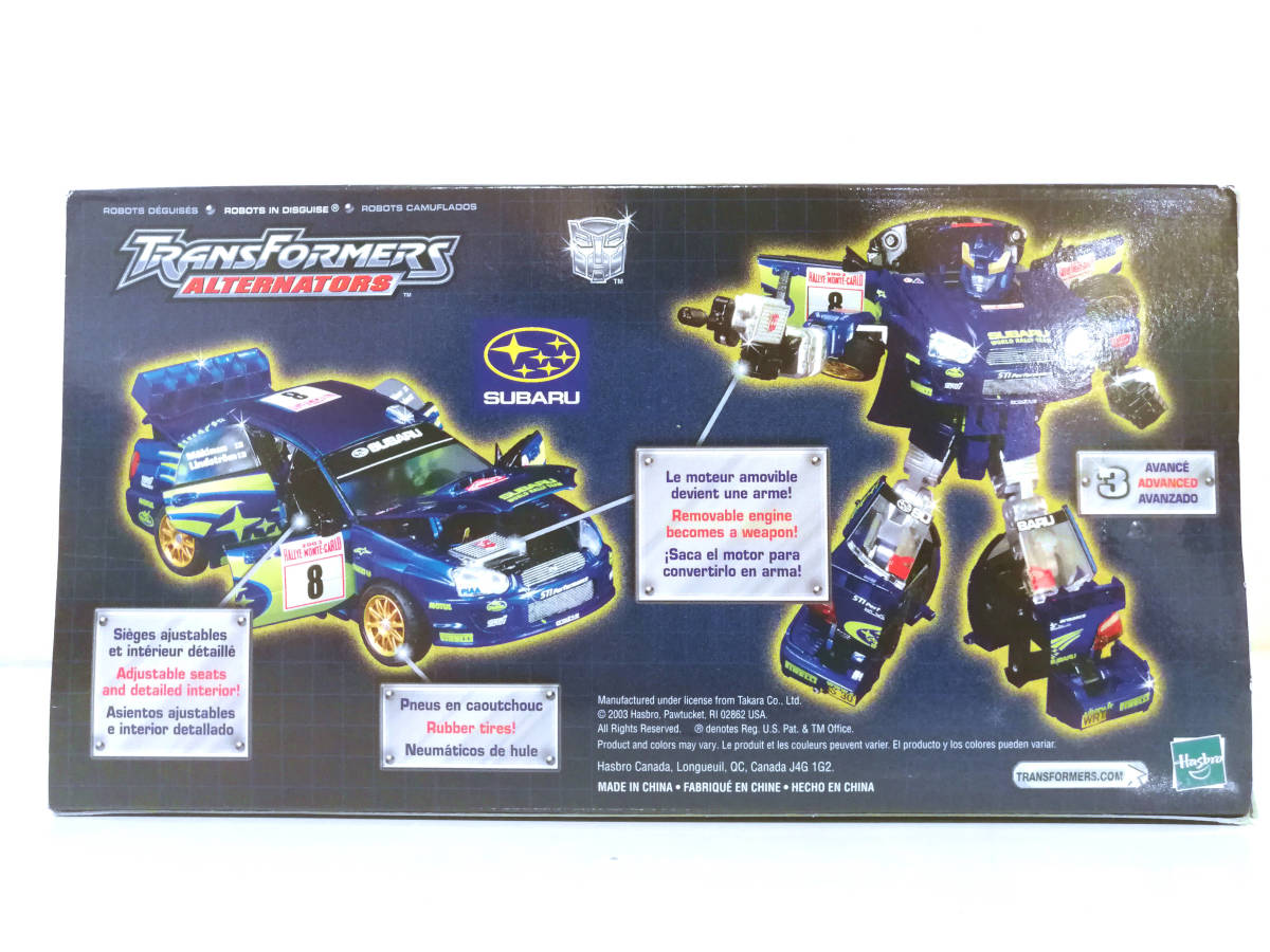 TF 海外 トランスフォーマー オルタネーターズ スバルインプレッサ WRC