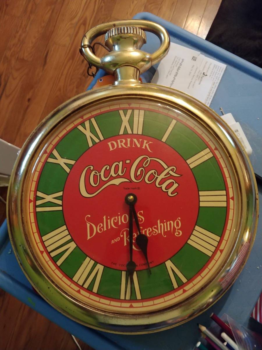 コカコーラ ヴィンテージ 手巻き置き時計 アラーム使用可能 希少