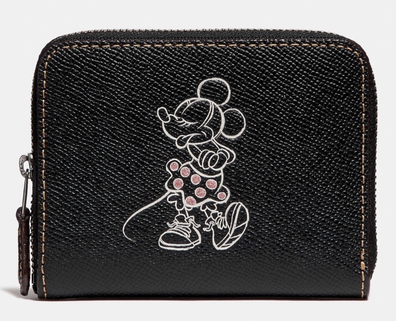 【未使用】COACH　Disneyコラボ 二つ折り財布 限定コラボ 新品 定4万 DISNEYxCOACH LEATHER ZIP AROUND WALLET
