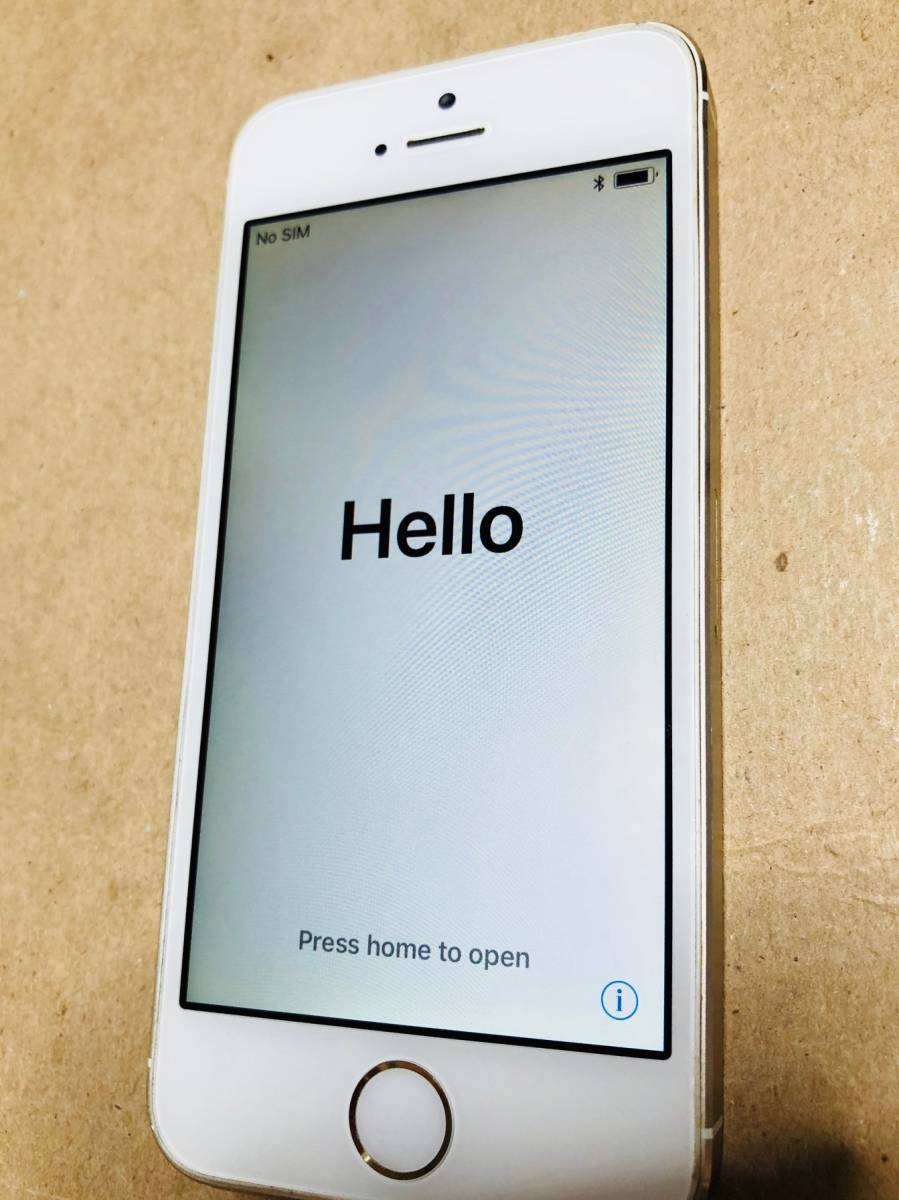 送料無料 au iPhone5s 16GB ゴールド ME334J/A 利用制限〇_1