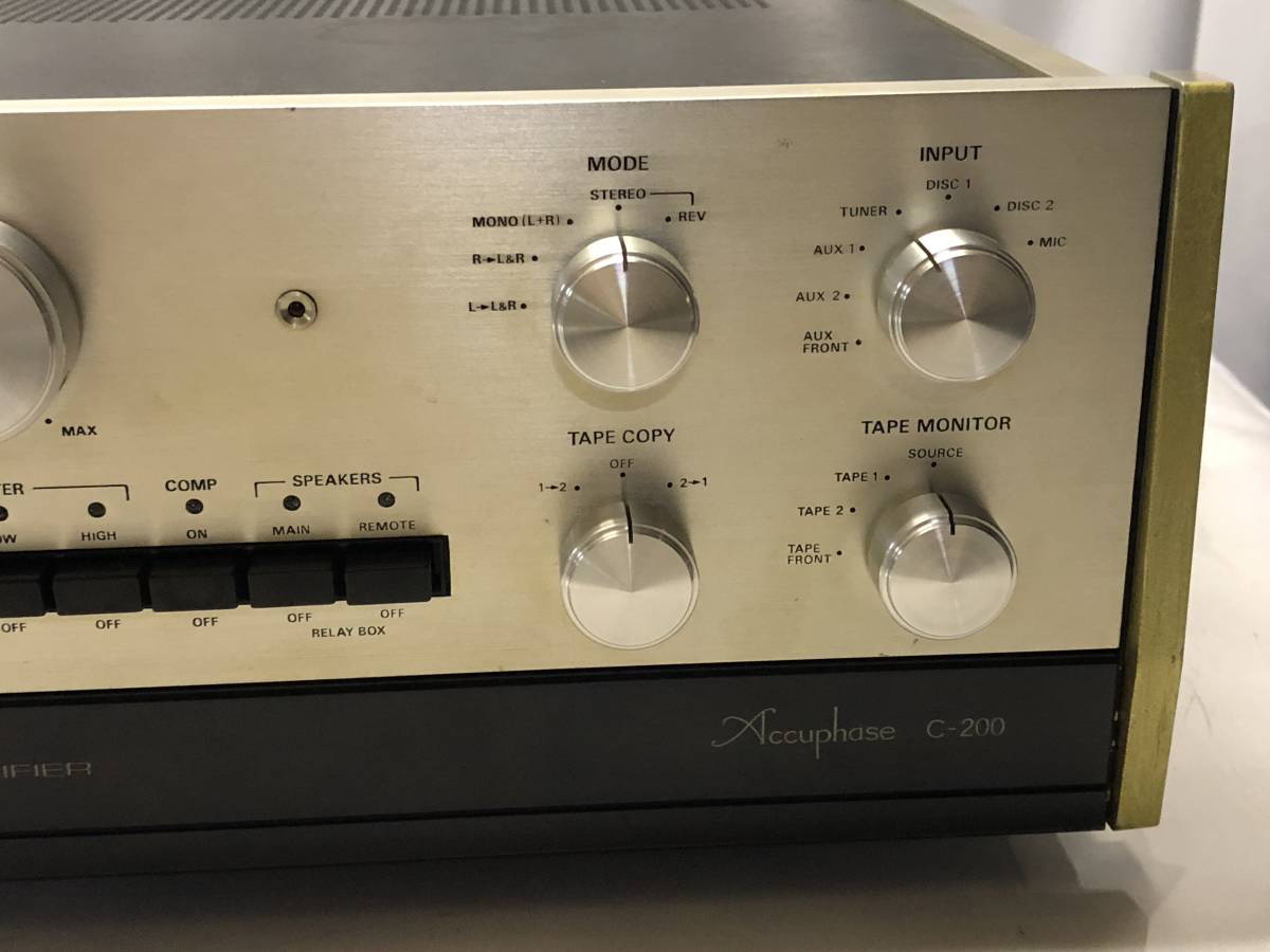 ジャンク コントロールアンプ]Accuphase C-200 Accuphase
