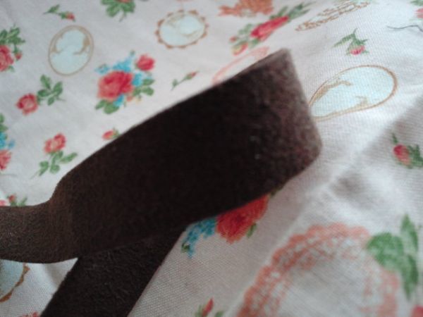 高級フェイクスエードのおリボン　14㎜巾　濃茶　1.5m　ハンドメイド　シンプルおしゃれ_3