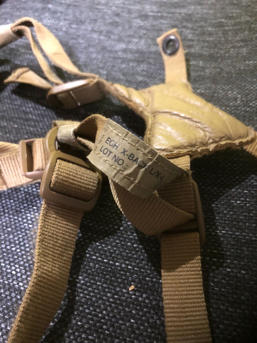 米軍放出品 実物 GENTEX 海兵隊ECH 専用チンストラップ CHIN STRAP