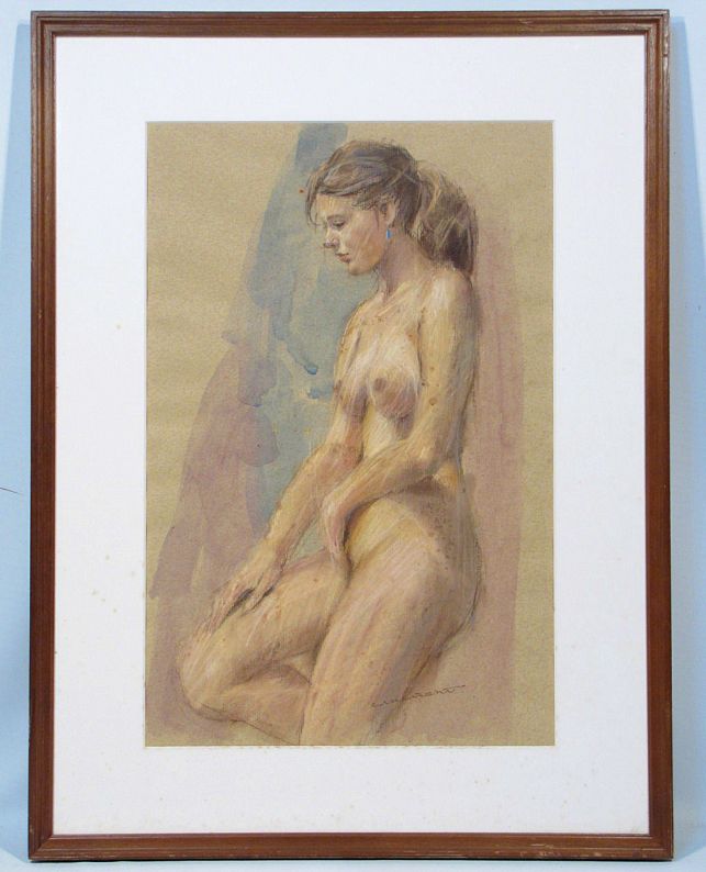 超激得，安い 赤石文雄 裸婦 額装１０号 西洋古典ヌード絵画の味わい 深い描写(人物画)｜売買されたオークション情報、yahooの商品情報をアーカイブ公開 - オークファン 人物画