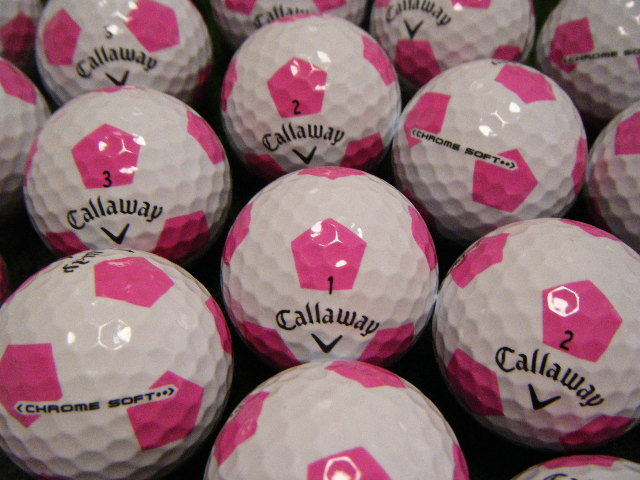 ロストボール Callaway CHROME SOFT TRUVISボール キャロウェイ クロムソフト トゥルービスボール ピンク