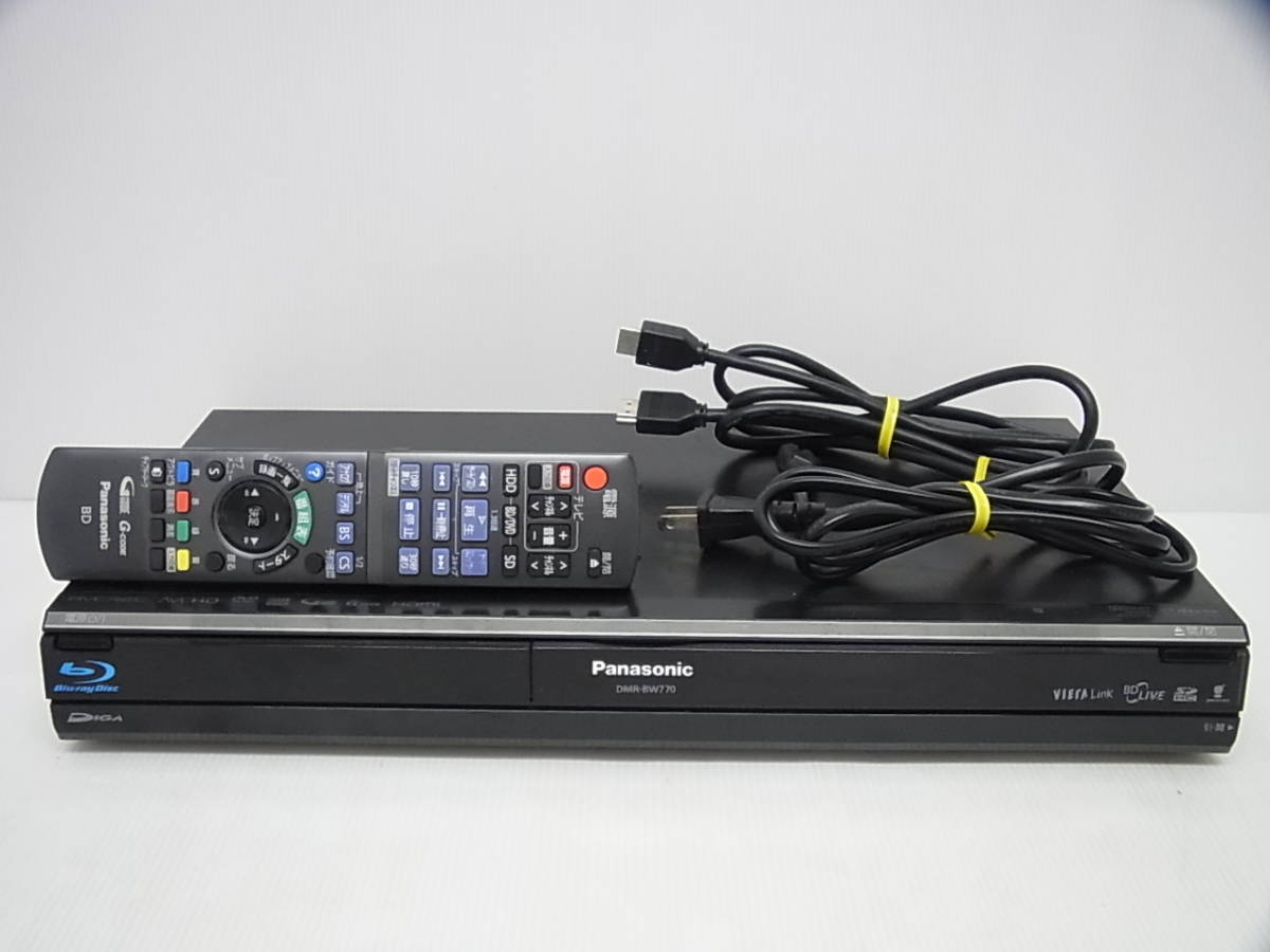  パナソニック DIGA HDD/BDレコーダー ブルーレイレコーダー 500GB DMR-BW770 品(パナソニック)｜売買されたオークション情報、yahooの商品情報をアーカイブ公開 - オークファン パナソニック