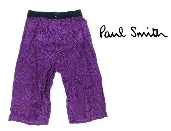 643 ポールスミス ステテコ Paul Smith ボードパンツ ショートパンツ ポッププリント パープル M ボトムス 売買されたオークション情報 Yahooの商品情報をアーカイブ公開 オークファン Aucfan Com