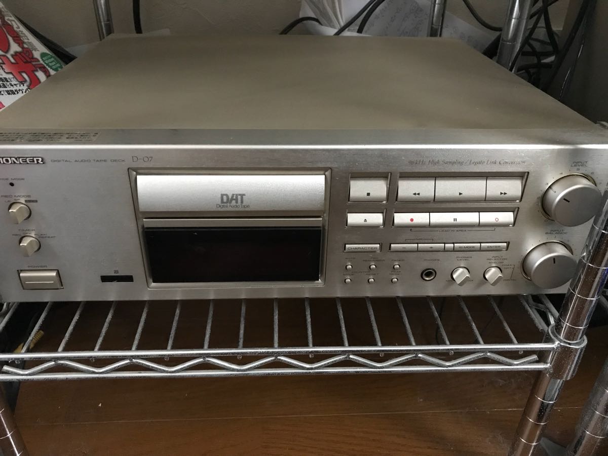 PIONEER パイオニア D-07 DATデッキ デジタルオーディオテープ DAT機器