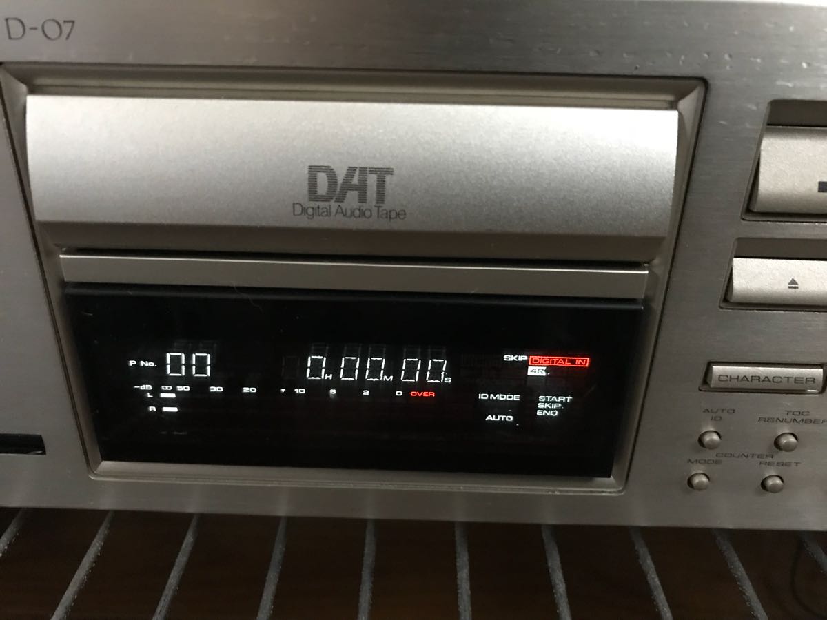PIONEER パイオニア D-07 DATデッキ デジタルオーディオテープ DAT機器 PIONEER パイオニア D-07 DATデッキ デジタルオーディオテープ DAT機器