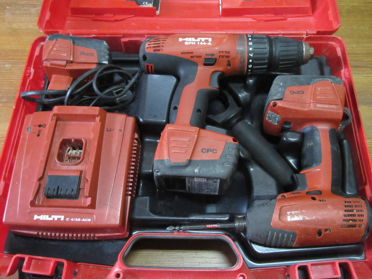 ジャンク、ヒルティHILTIインパクトドライバーSID-144-A、ドリルドライバー、ハンマードリルSFH-144-A、_8