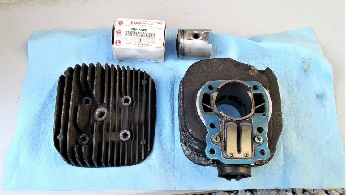 EPO TS80エンジン搭載 RM80シリンダー、GAG足回り、純正部品大量セット