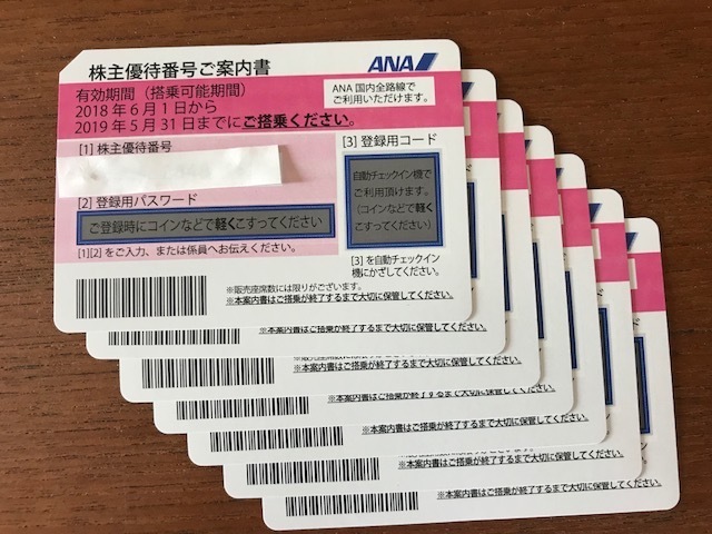 ANA株主優待券7枚セット、送料無料（簡易書留）、グループ優待券付き_2