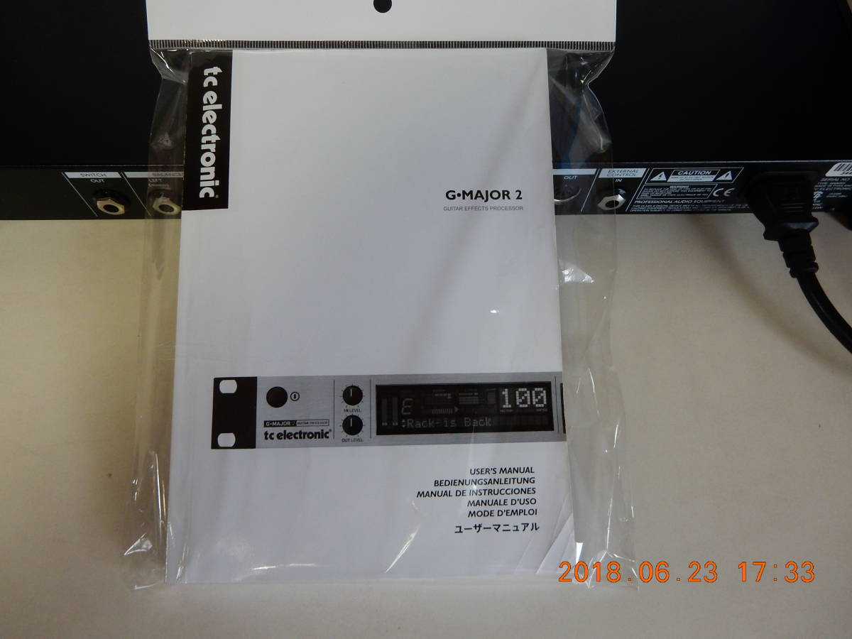 超美品・完動品 t.c.electronic G-MAJOR 2 工場出荷時の初期化済み 元 