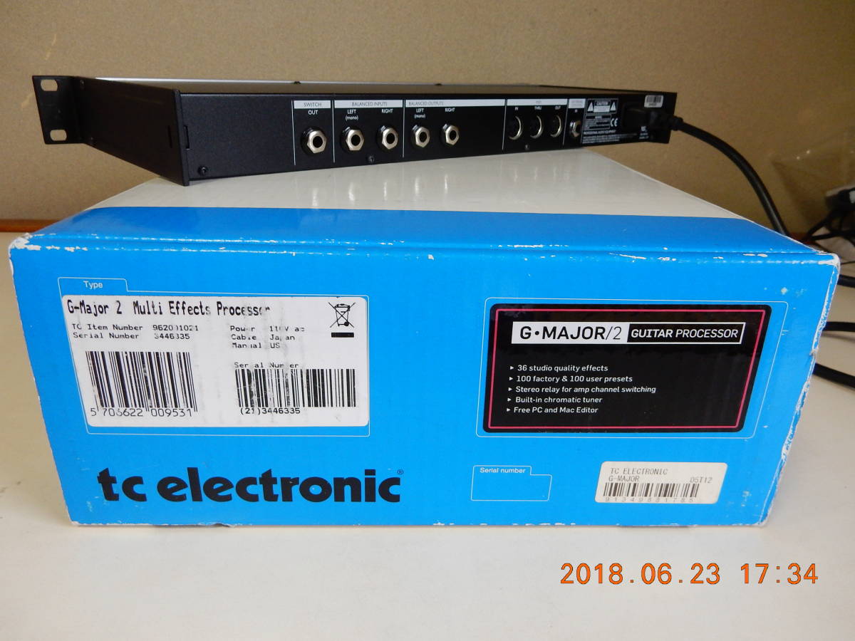 超美品・完動品 t.c.electronic G-MAJOR 2 工場出荷時の初期化済み 元 