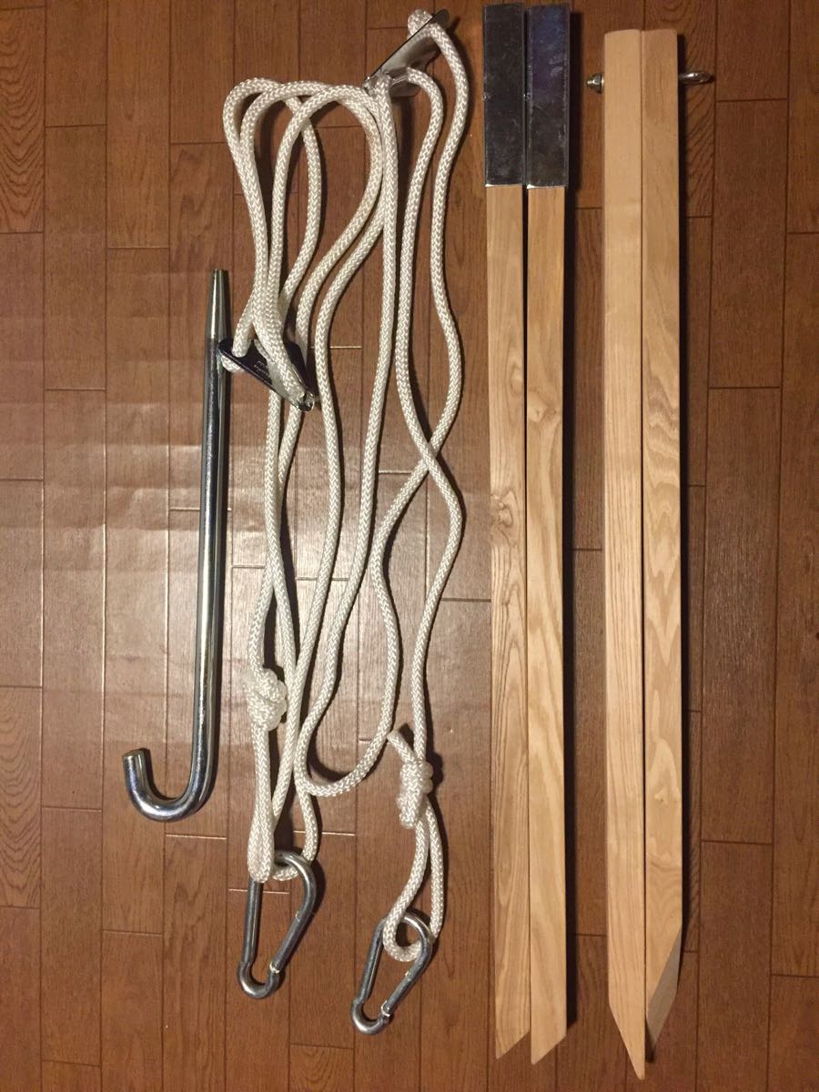 ★Byer of Maine バイヤーオブメイン ハンモックスタンド +ハンモック用 スマートロープ 美品★