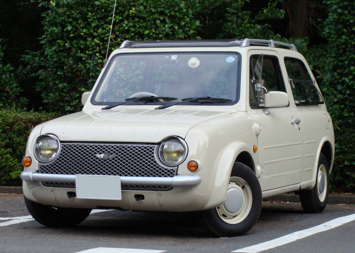 パイクカー 日産PAO キャンバストップ 平成2年式 車検長い パオ 