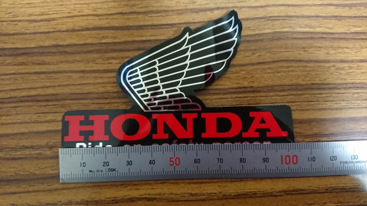 HONDA ホンダ ウイング マーク ステッカー 当時物 本物 左 CBX400F 