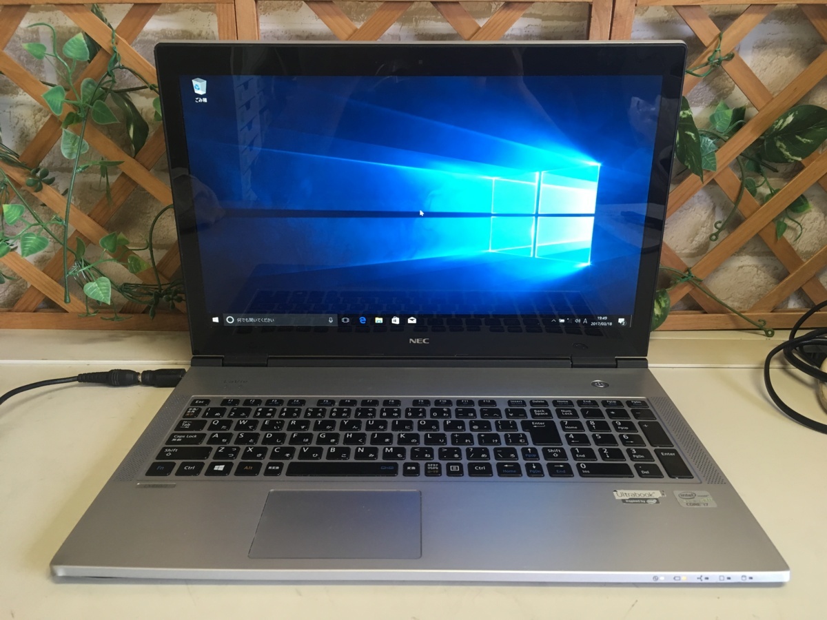 送1000円】ジャンクノートパソコン NEC PC-LX850JS Corei7-3517U/4GB