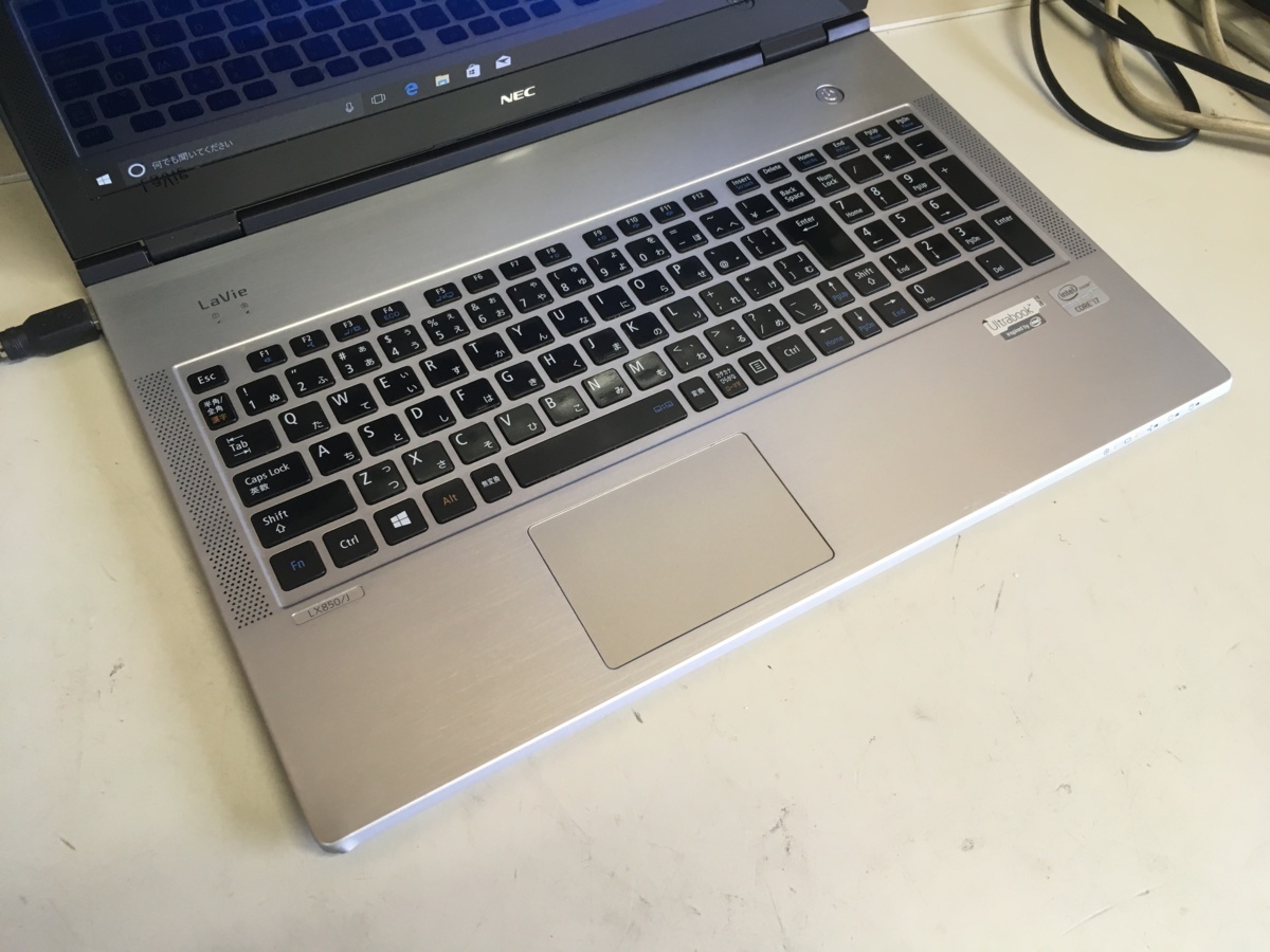 送1000円】ジャンクノートパソコン NEC PC-LX850JS Corei7-3517U/4GB