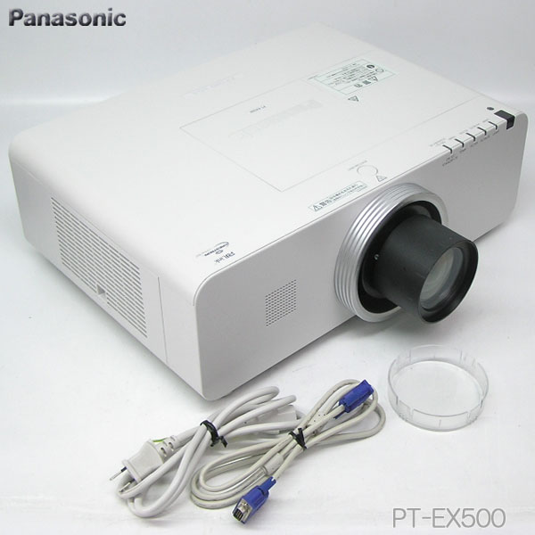  特価品//Panasonic 5000lm HDMI プロジェクター PT-EX500 ランプ使用時間 945h /レンズ付(本体)｜売買されたオークション情報、yahooの商品情報をアーカイブ公開 - オークファン 本体