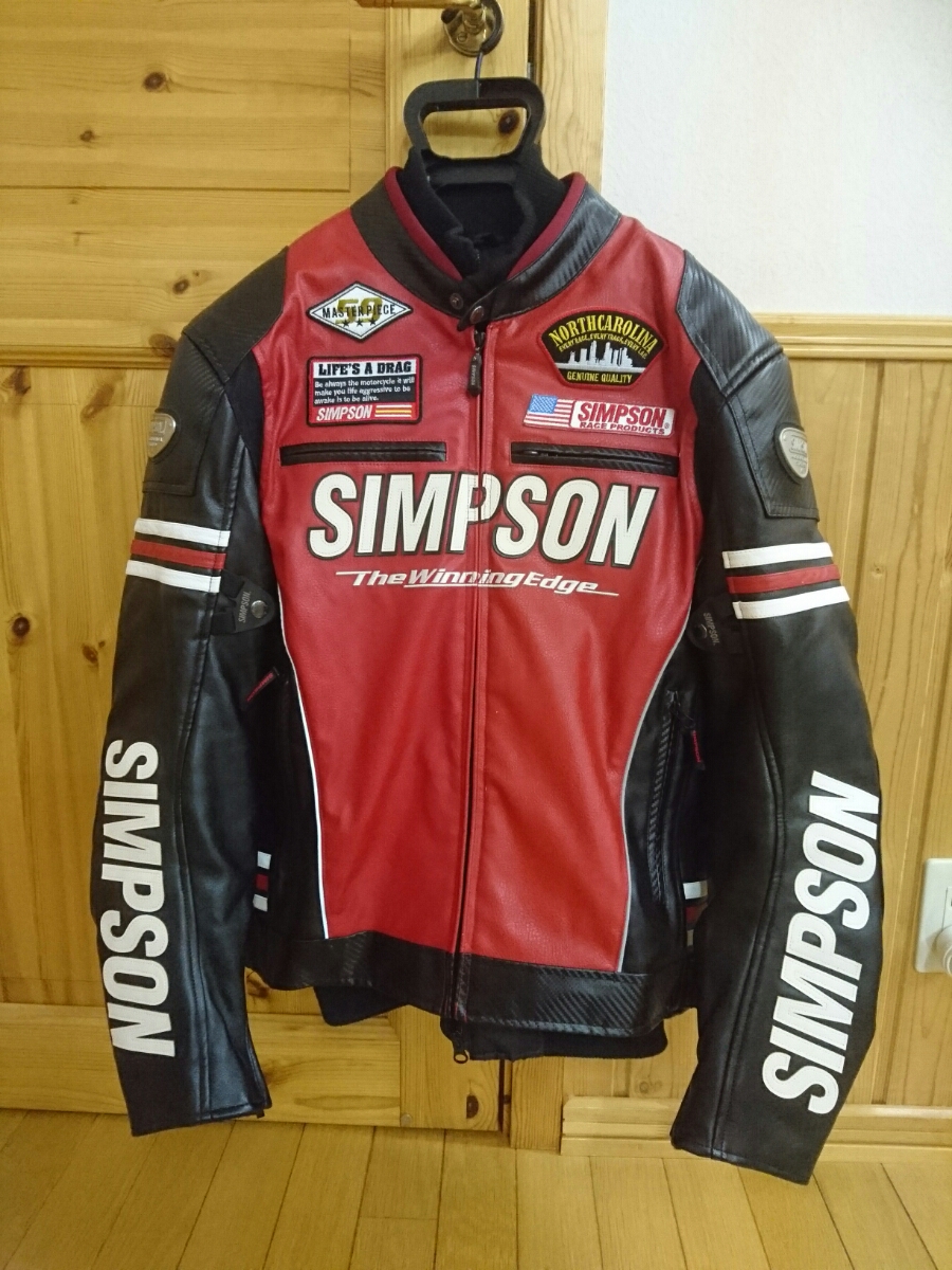 シンプソン ライダーズジャケット L SIMPSON シンプソン SIMPSON